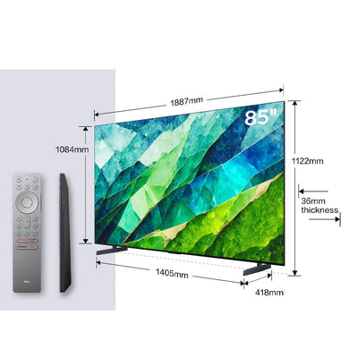 TCL 85C855K 85" 4K UHD QD-Mini LED TV