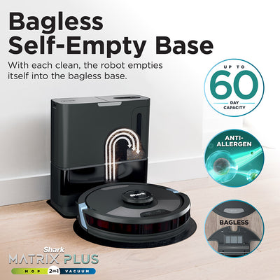 Shark Matrix Plus 2-in-1 Self-Empty Robot Vacuum & Mop RV2620WAUK