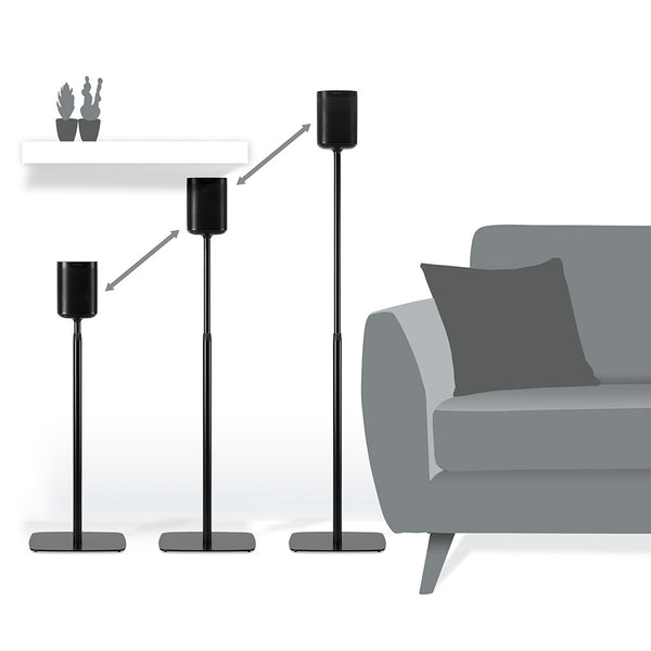 Flexson adjustable floor stands for sales sonos one